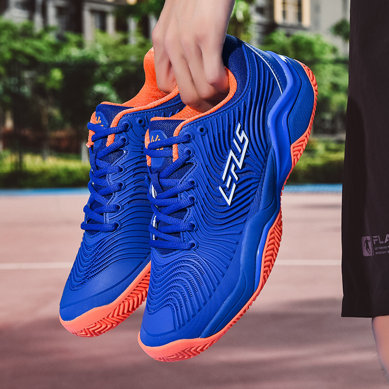Badminton Shoes Men's Professional Training Tennis Shoes Breathable Wear-Resistant Non-Slip Oxford Sole Volleyball Shoes Shock Absorption