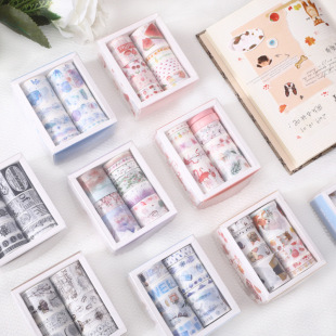 Creative Liu Lan Series and Paper Tape Set Student DIY Hand Account Material Photo Album Diary Decoration Paste 10 Involved