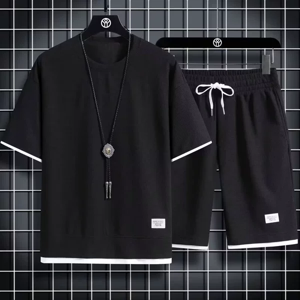 Black sleeves, set, with short sleeve