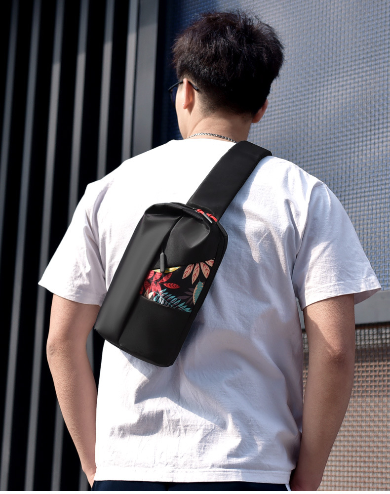 Nueva mochila de polister para hombres bolso de computadora tendencia de moda impresin bolso de pecho bolso de mensajero al por mayorpicture19
