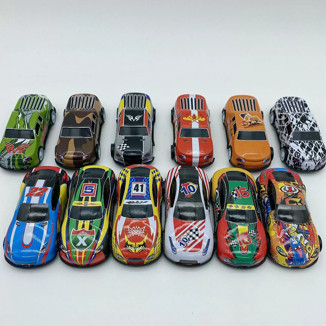 Трансграничная детская версия Q различных объемных легковых автомобилей на заднем колесах пикап гоночный мини-автомобиль назад Игрушка