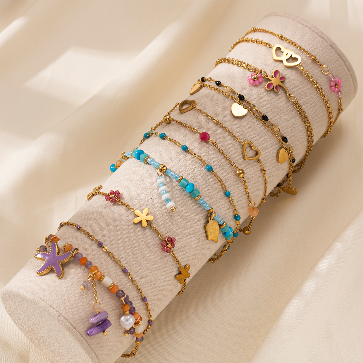 Pulsera de acero inoxidable europea y americana ligeramente lujosa, alta moda, tendencia de personalidad, pulsera de acero de titanio, joyas de mano calientes transfronterizas