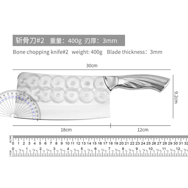 [3.0厚钻石纹骨刀-点焊钢柄]