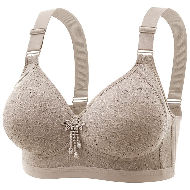 Wireless Push-Up Bra, Plus-Size Support Underwear for Middle Age, Sizes 36–46 (80–105)