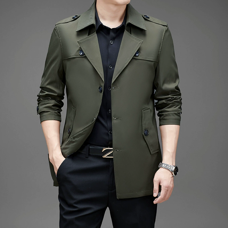 Autumn jacket, trench coat for leisure, Korean style