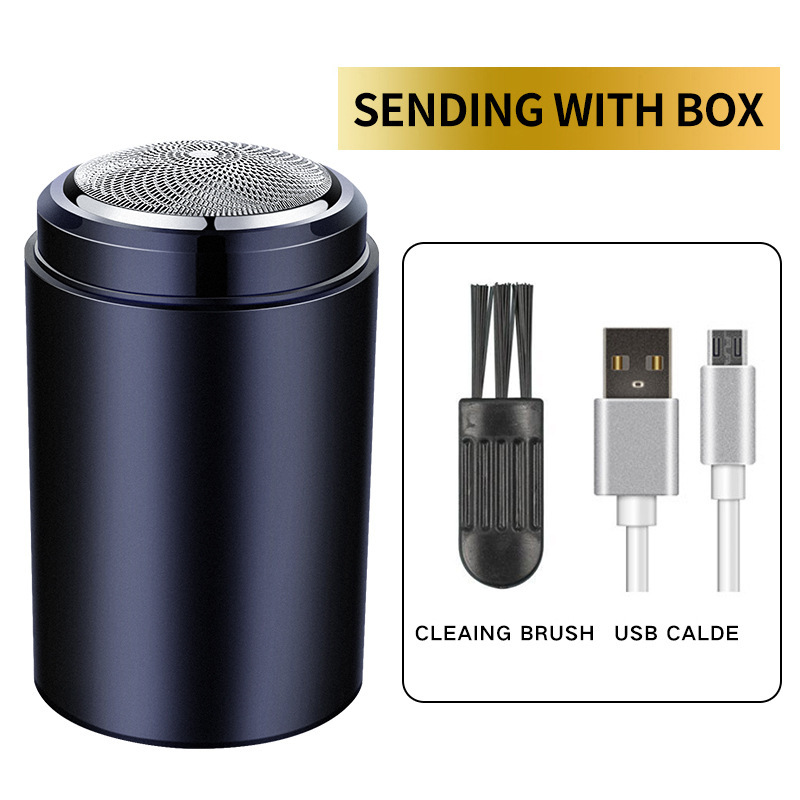 Afeitadora eléctrica transfronteriza, afeitadora portátil recargable, pistola de acero pequeña para hombre, Douyin, tres cabezales súper limpios