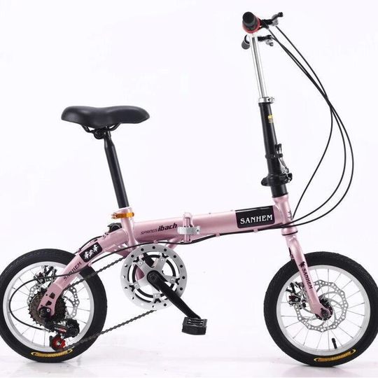 Sanhe Horse 14 Inch Folding Bicycle Adult Ultra Light Portable Bicycle Folding Bicycle City Leisure Cycling