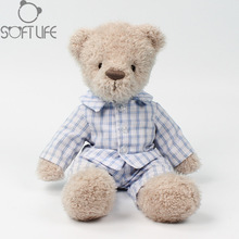 软生活绅士熊安抚玩偶女生生日礼物毛绒玩具穿衣小熊公仔批发