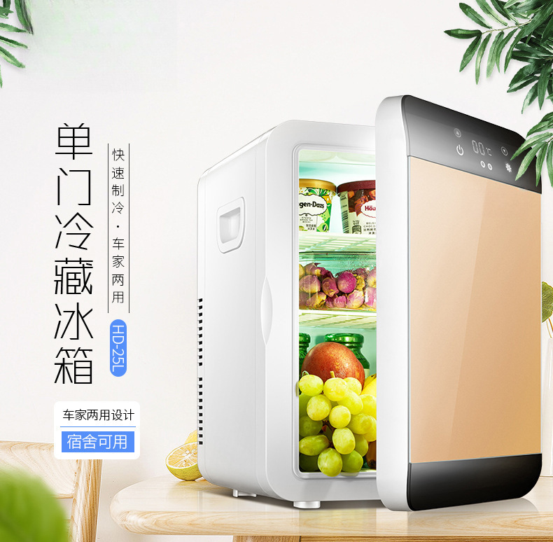 Mini refrigerator for home, dormitory, car, office, student use, small freezer