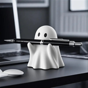 Cross-border Cute Ghost Penholder Home Study Office Desktop Multi-functional Funny Penholder Decorations