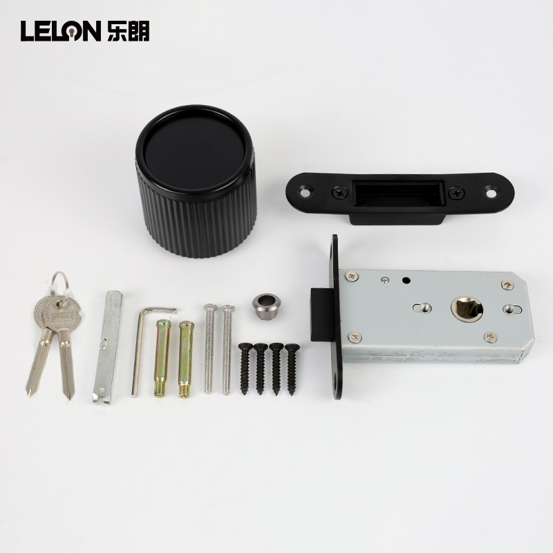 Cerradura de puerta invisible minimalista italiana personalizada cerradura esférica unilateral con llave de emergencia puerta de madera dormitorio cerradura oculta cerradura oculta