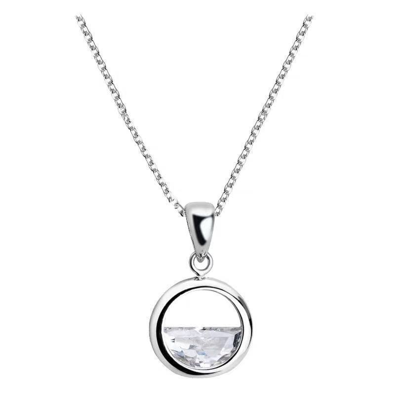 Trend fashionable universal fresh necklace with zircon