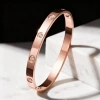 Golden gold bracelet, pink gold