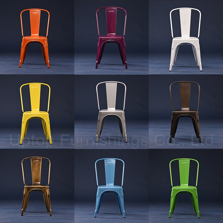 Tolix Chair铁皮椅|MC035|快餐店火锅烤鱼店铁皮餐椅 复古金属椅