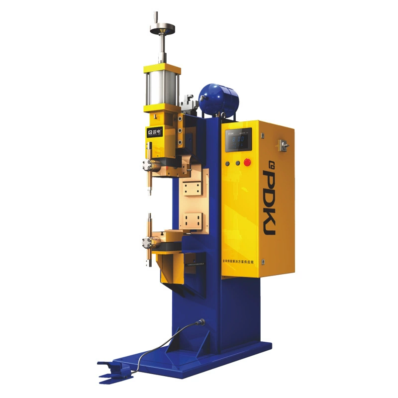 Nut spot welding machine, automatic feeding nut and nut spot welding machine, medium frequency inverter energy storage resistance spot welding machine