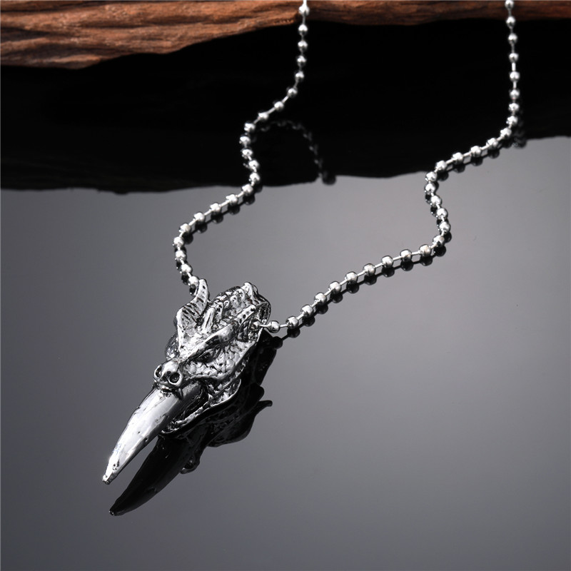 Fashion Eagle Snake Stainless Steel Alloy Plating Men's Pendant Necklace 1 Piece display picture 3