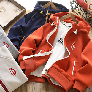 Boys' Autumn Jacket 2025 New Children's Autumn Qingdao Cool and Stylish Korean Version Casual Clothes Trendy