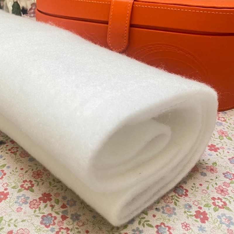 布艺手工DIY拼布材料仿压线辅棉壁饰棉配色布250克蓬松棉带胶