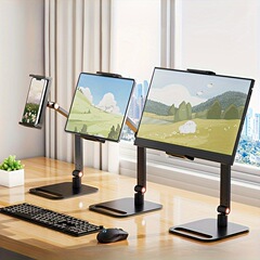 卸売りクロスボーダー爆型タブレットpcスクリーンディスプレイデスクトップスタンド金属pad生放送携帯電話スタンド