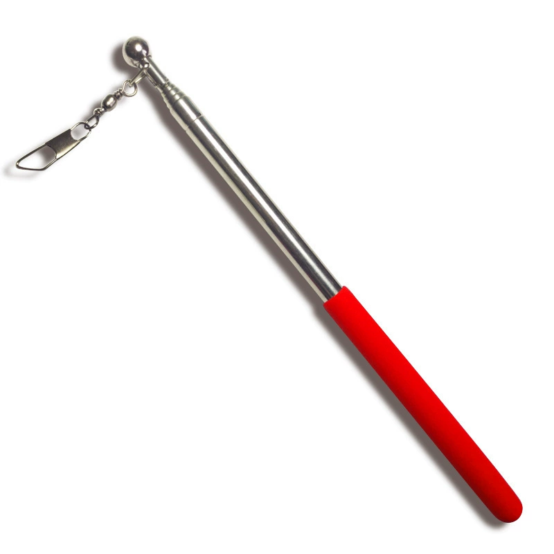 Telescopic bold flagpole hand-crank flagpole stainless steel telescopic teaching whip black telescopic full set of snap buckle Anhui factory