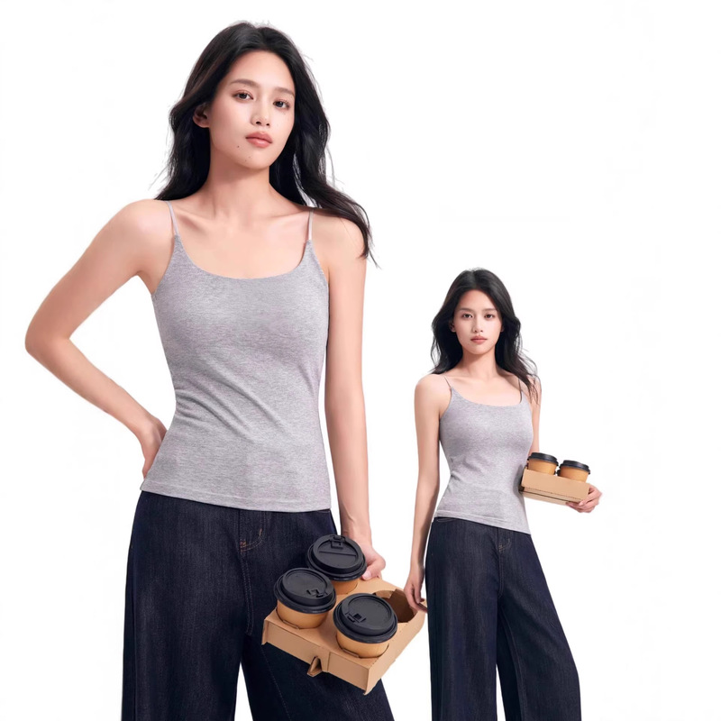 2026 Spring New Style Summer Women's Tops with Camisole Underneath, Women's Summer High-End Elegant Sports Suits for Women