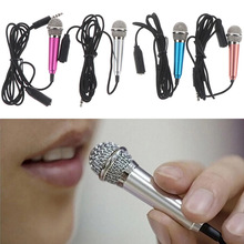 Mini Microphone 35mm Stereo Studio Mic KTV Karaoke Portable