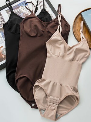 F 79621 Women's seams shapewear bodysuits 3-pack女士无缝