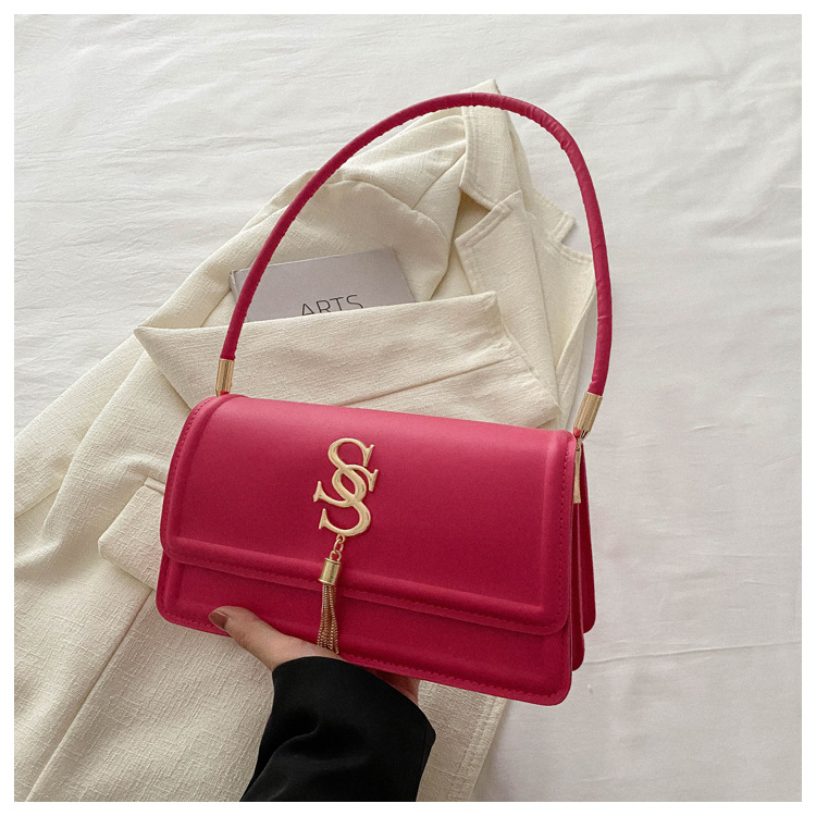 Personalized and Minimalist High-quality and Versatile Korean Version Bag for Women's Bag 2024 Spring New Car Sewn Single Shoulder Underarm Handbag_voghion.com