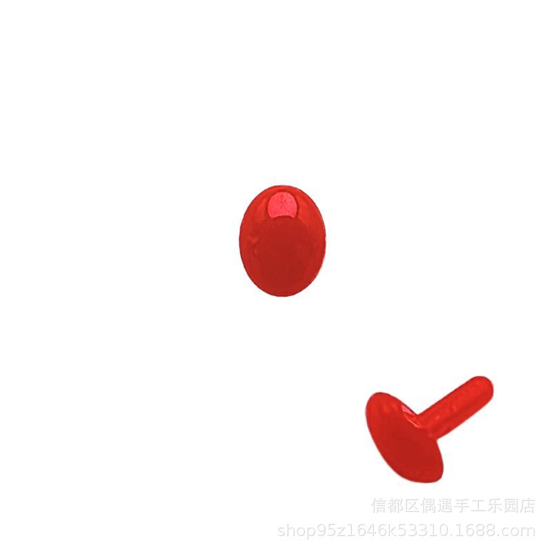 Oval pie recto mango ojo nariz poke fieltro de lana Twist stick DIY muñeca hecha a mano Accesorios