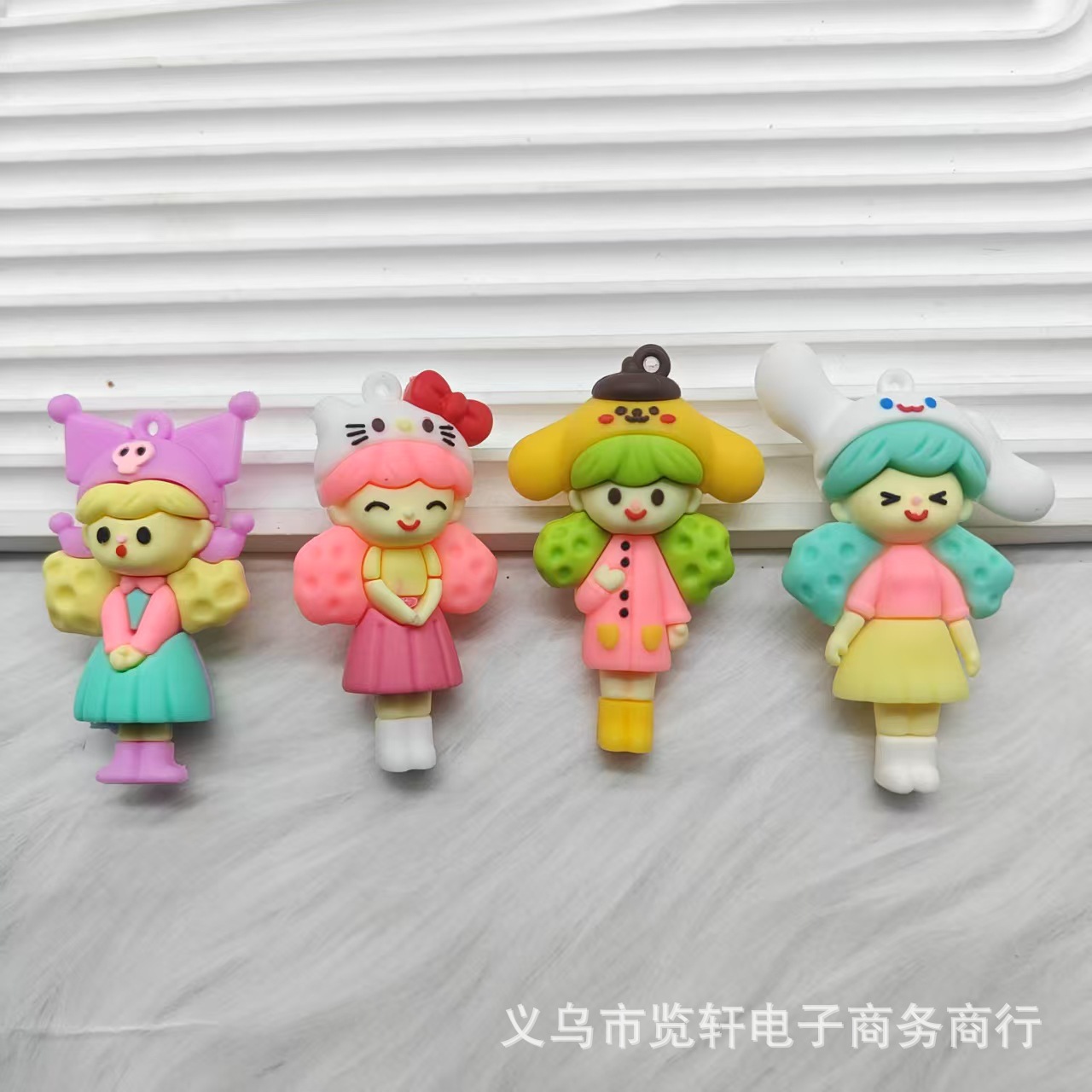 RN002立体三丽鸥女孩卡通公仔蛋糕库洛米美乐蒂三丽鸥美人鱼玩偶