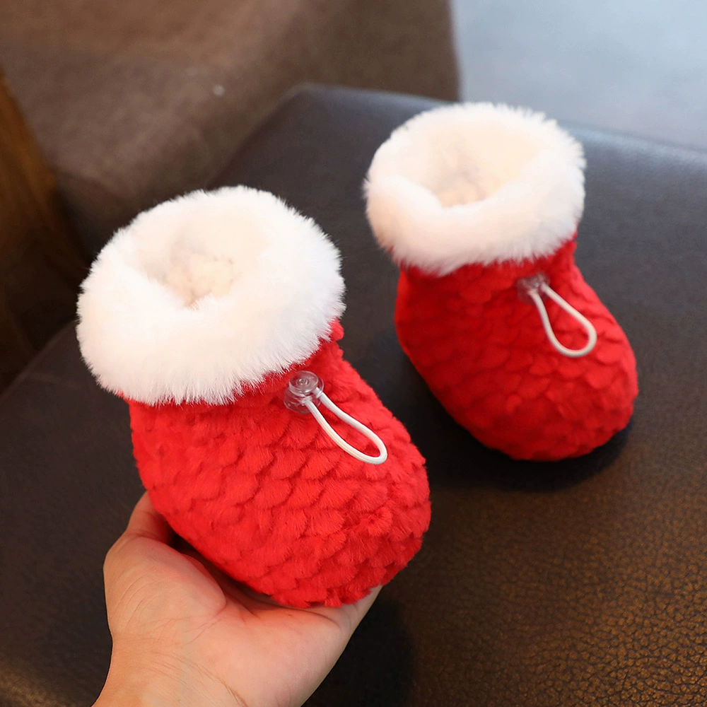 Children's winter keep warm protective lanyard holder for new born, soft sole, 3-12 month