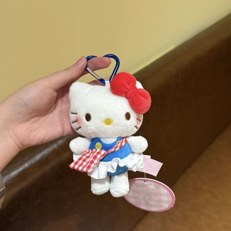 格子裙挎包kitty挂件智秀同款哈喽kitty包包挂饰kt猫送女生礼物|undefined