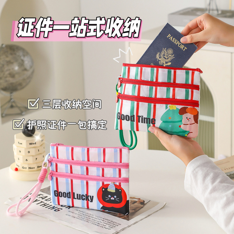 Original Document Storage Bag, Travel Passport, Ticket, Overseas Id Card Holder, Portable and Convenient Cartoon Passport Holder