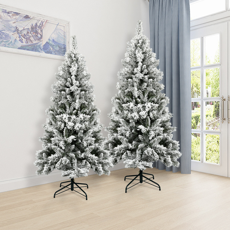 Decoraciones de Navidad 1.5 / 1.8 / 2.1m árbol de Navidad escenario doméstico pin paisaje árbol de nieve decoración de ventanas