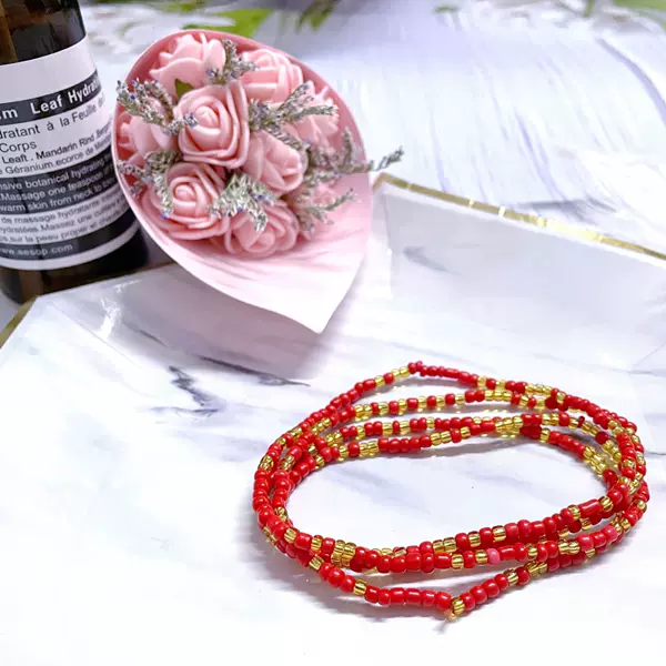 European and American cross-border jewelry mixed color multi-layer rice beads bracelet suit female Bohemian ethnic style bracelet