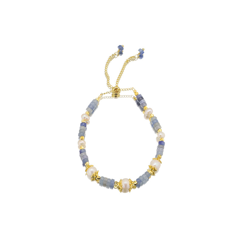 ¡Senior! Brazalete de perlas de agua dulce natural nicho de diseño de anabavia 18k oro real joyas galvanizadas para mujeres