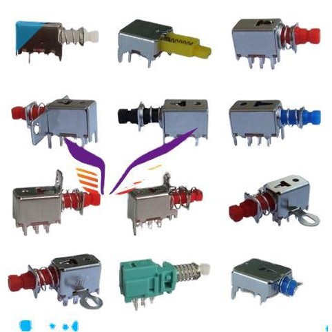 双排六脚自锁开关 按键开关双排6脚  复位检测开关侧按 按钮开关