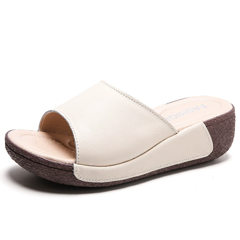 Summer slippers platform for leisure, footwear, sandals, plus size