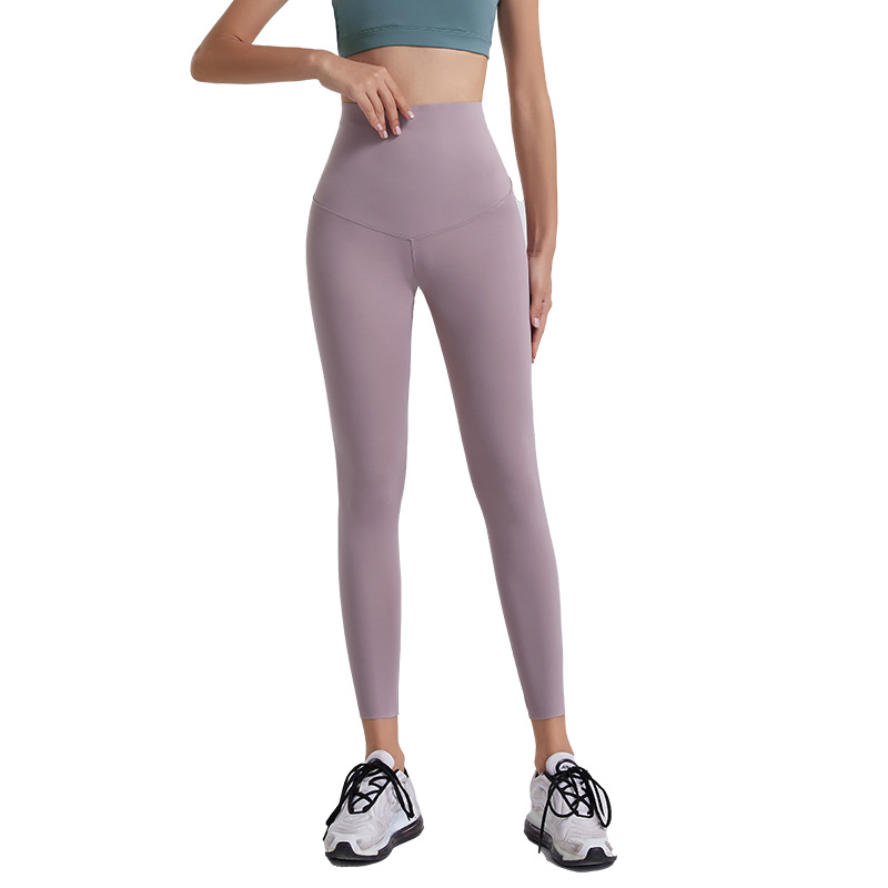 2024 primavera y verano nuevos pantalones de yoga Barbie de una sola pieza de cintura alta estiramiento desgaste exterior bottoming deportes apretados pantalones recortadas