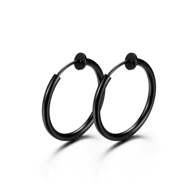 Edelstahl Creolen Für Herren Modischer Ohrschmuck_voghion.com