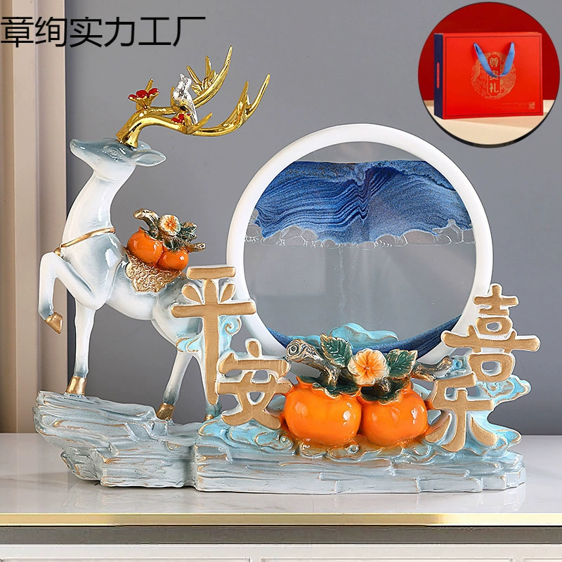 Креативные новые украшения в виде оленей в китайском стиле, входной шкаф для телевизора, украшения для винного шкафа, подарки для переезда в новый дом, свадебные подарки лучшему другу