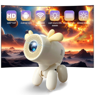 Cross-Border Jy320 Deer Projector Home Mini Portable Smart High-Definition Cartoon Deer Built-In Android Wholesale