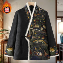 设计师款棉服重工刺绣新中式国风棉衣女秋冬加棉保暖长袖棉袄外套