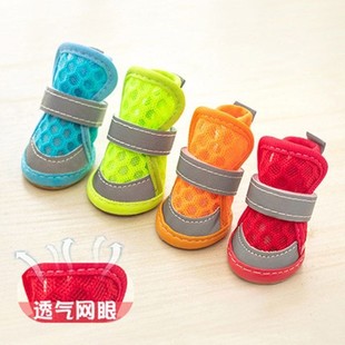 Manufacturer Wholesale Dog Shoes Four Seasons Hollow Pet Teddy Shoes Breathable Mesh Four Small Dogs Drop Shipping