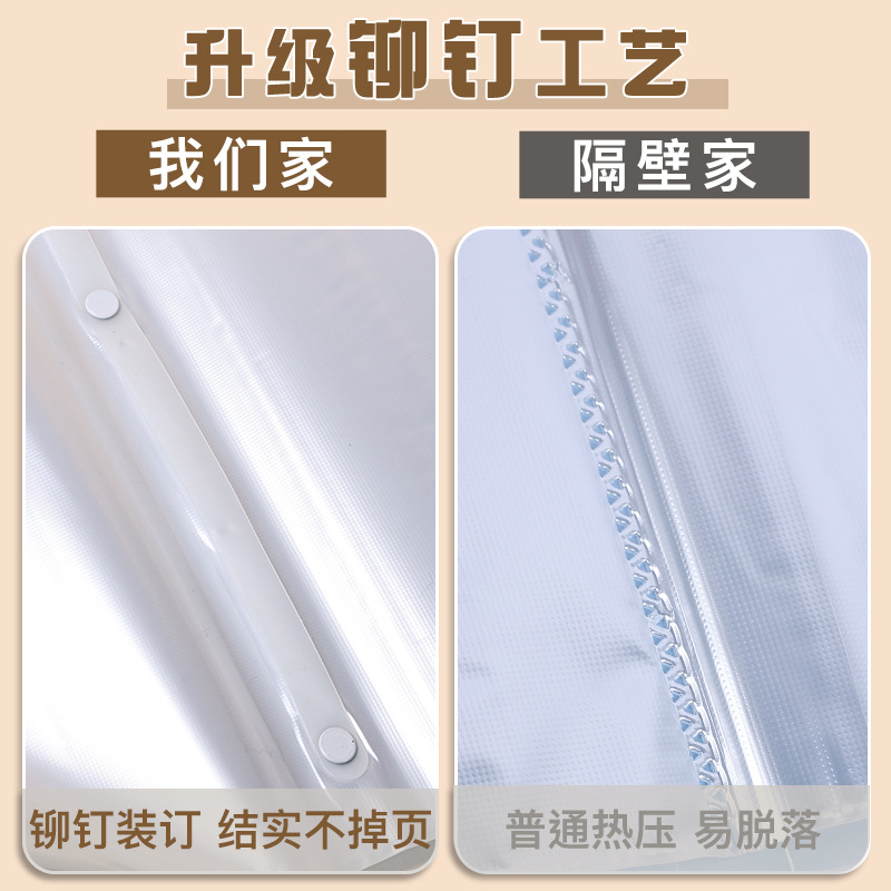 Retro casco duro a4 libro de datos carpeta de inserción transparente carpeta de archivos de oficina carpeta de partituras de música bolsa de almacenamiento de datos