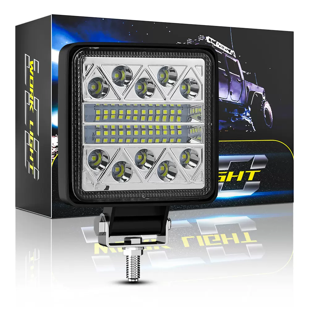 DXZ大视野34LED 方形工作灯 越野车车顶灯 前杠灯工程辅助灯检修