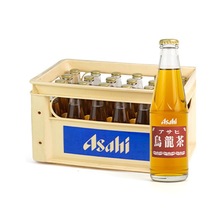 日本进口Asahi/朝日乌龙茶风味饮料解腻无蔗糖饮品200ml玻璃瓶