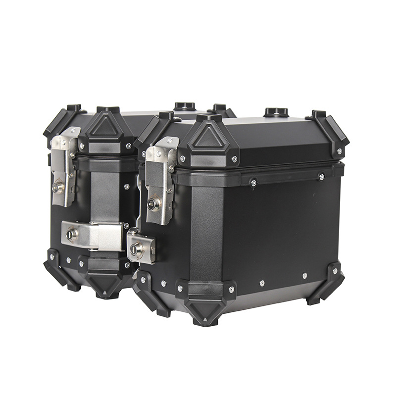 18L motocicleta PG - 1 aleación de aluminio caja lateral pequeña caída a prueba de colisiones a prueba de agua caja lateral de viaje bolsa de almacenamiento