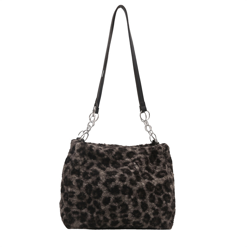 Leopardo estampado de moda moda simple bolso casual bolso de mujer bolso de hombro portátil bolso axilar