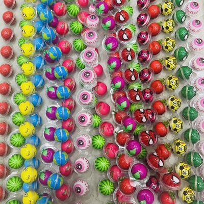 3D爆浆软糖地球迷你眼珠流心果汁网红果味凝胶糖果高颜值批发零食
